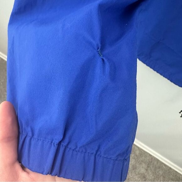 L.L. Bean Blue Pullover Hooded Rain Mountain Classic Windbreaker Anorak Jacket - Picture 10 of 14